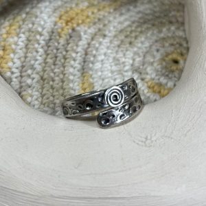 Anell COMPLETA I LLIURE plata ajustable espiral