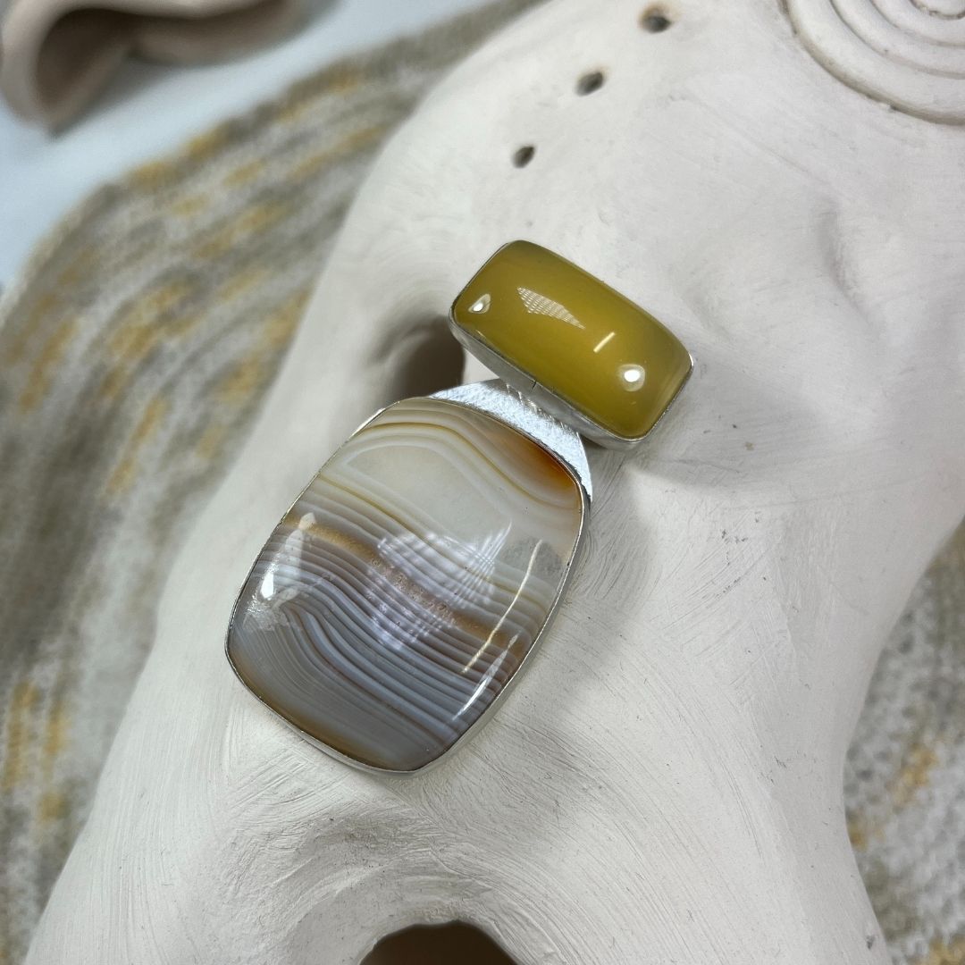 Colgante ágata y cornalina flor de la vida (6)