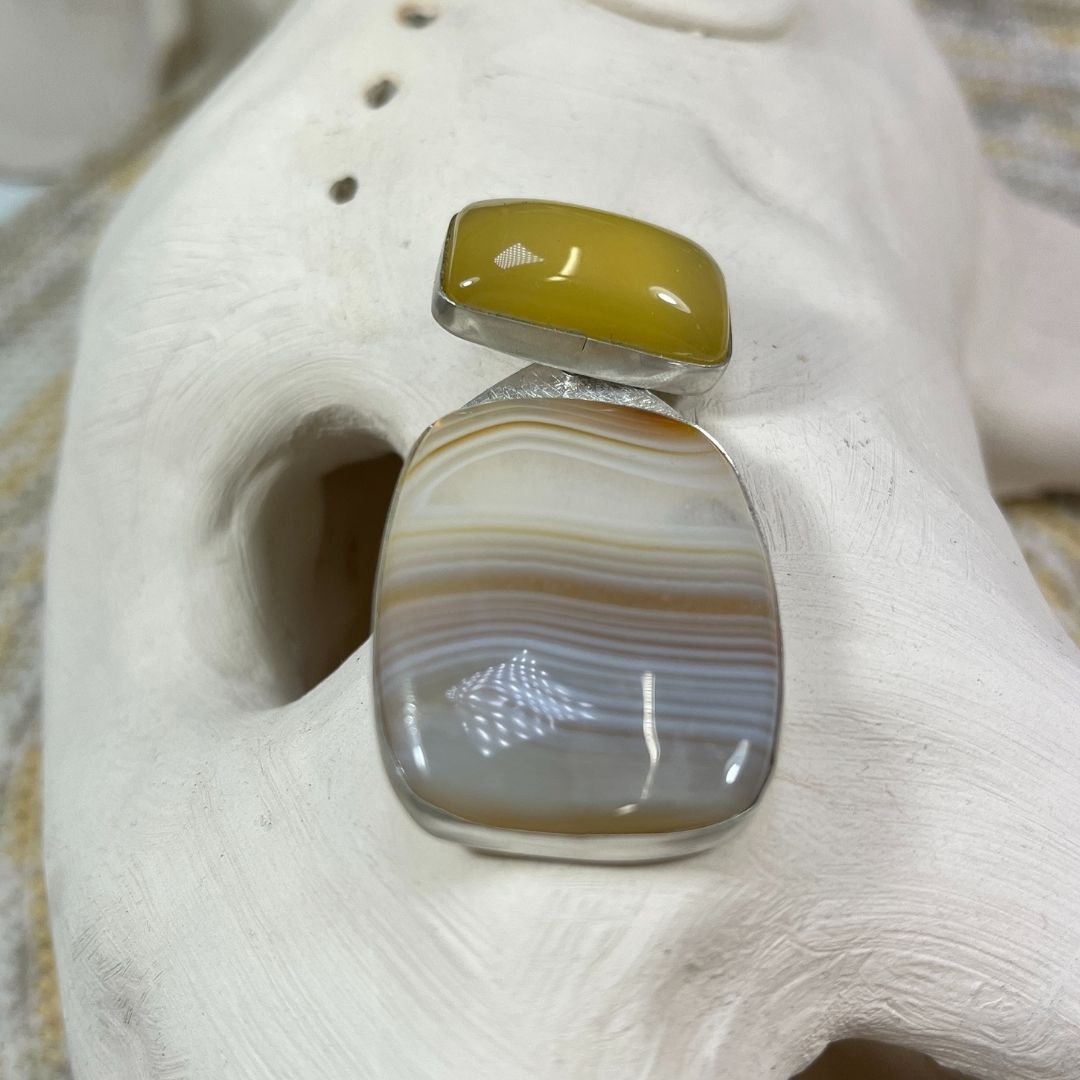 Colgante ágata y cornalina flor de la vida (7)