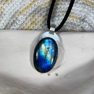 Colgante SEMILLA DE LA VIDA de labradorita