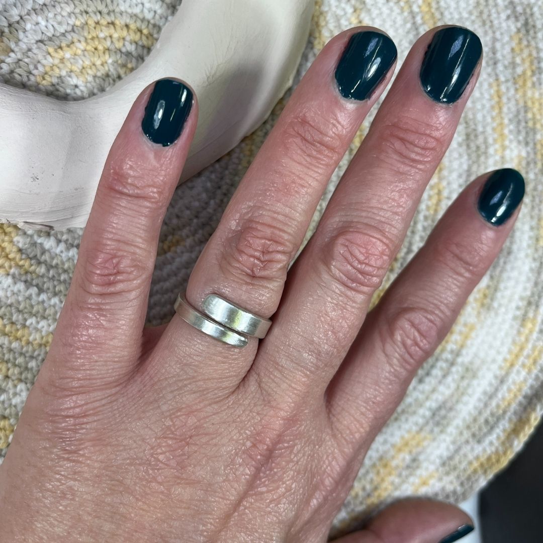 Anillo ajustable de plata Durga (3)