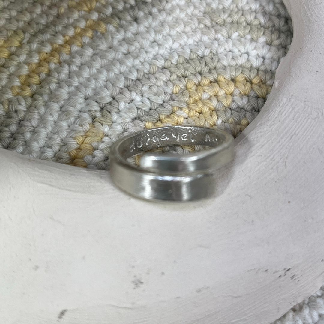 Anillo ajustable de plata Durga (6)