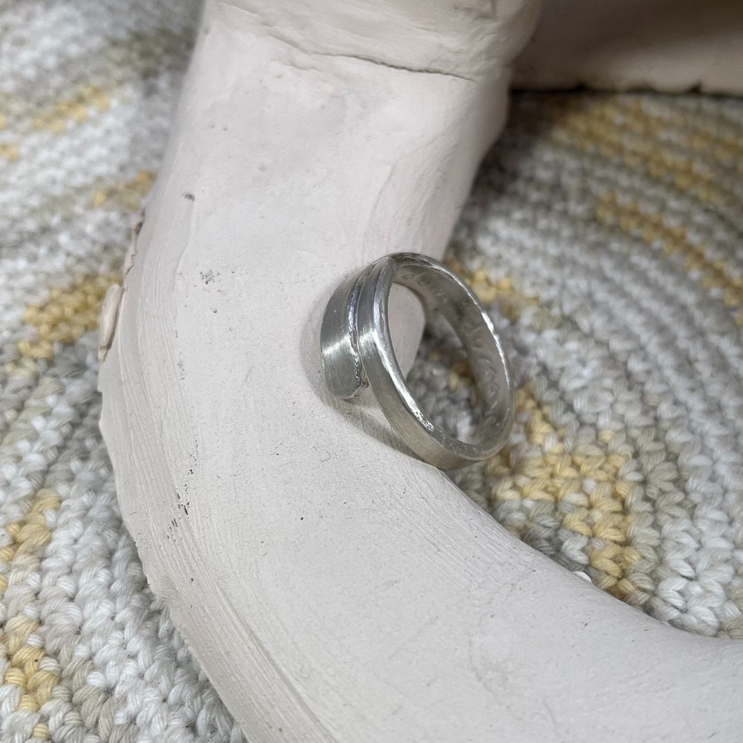 Anillo ajustable de plata Durga (9)