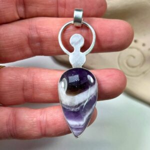 Colgante Durga Amatista Bandeada