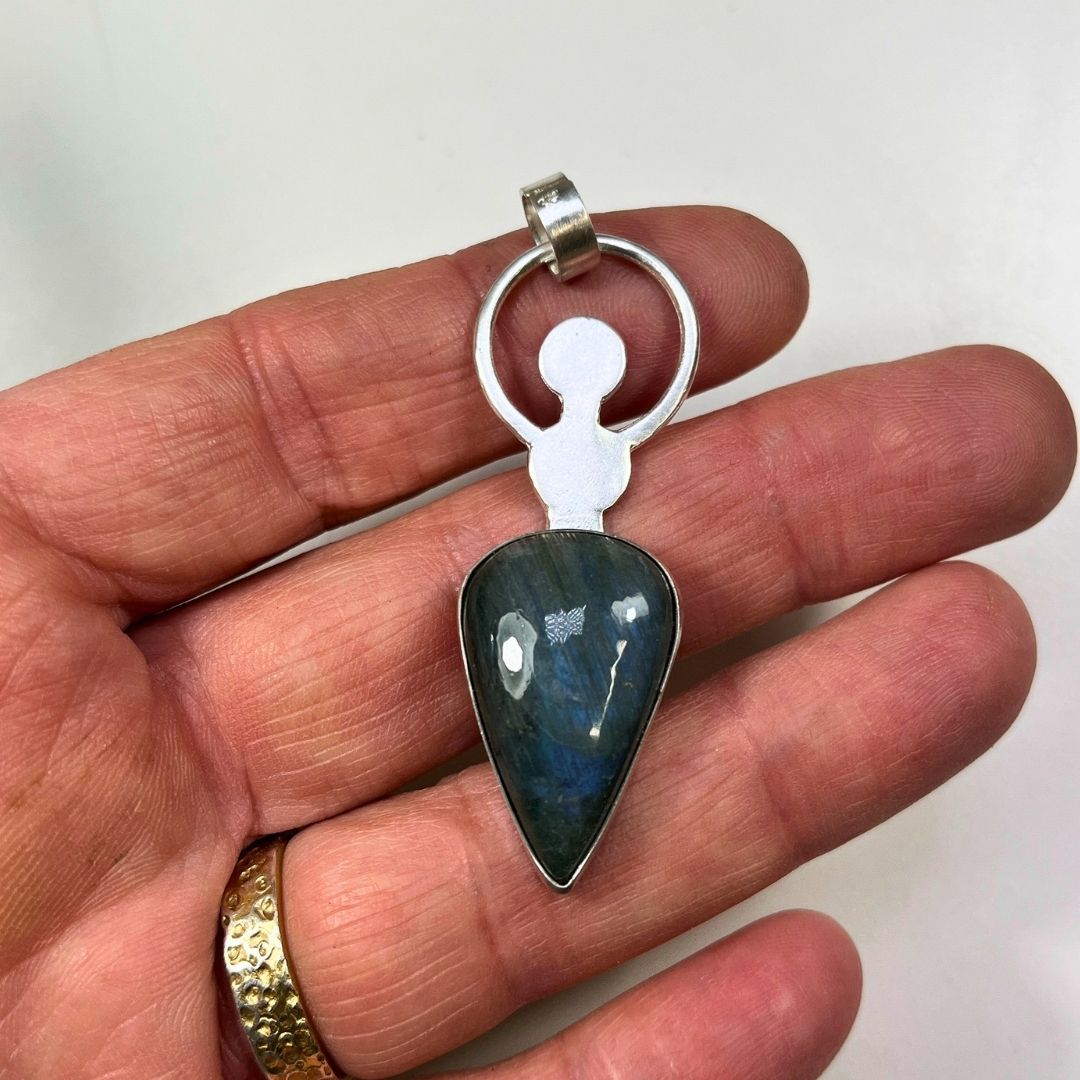 Colgante Durga de plata y labradorita (5)