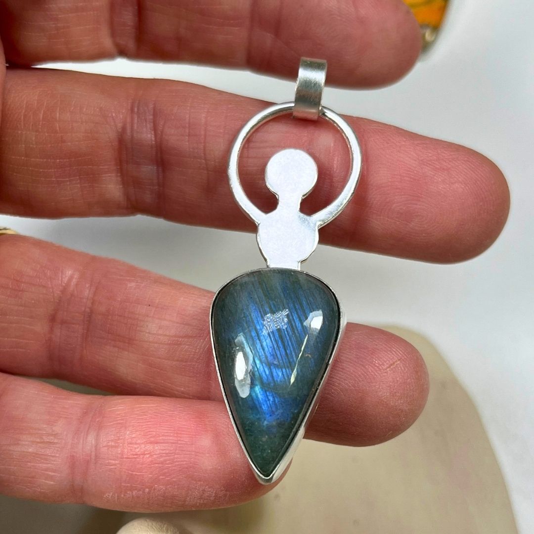 Colgante Durga de plata y labradorita (6)