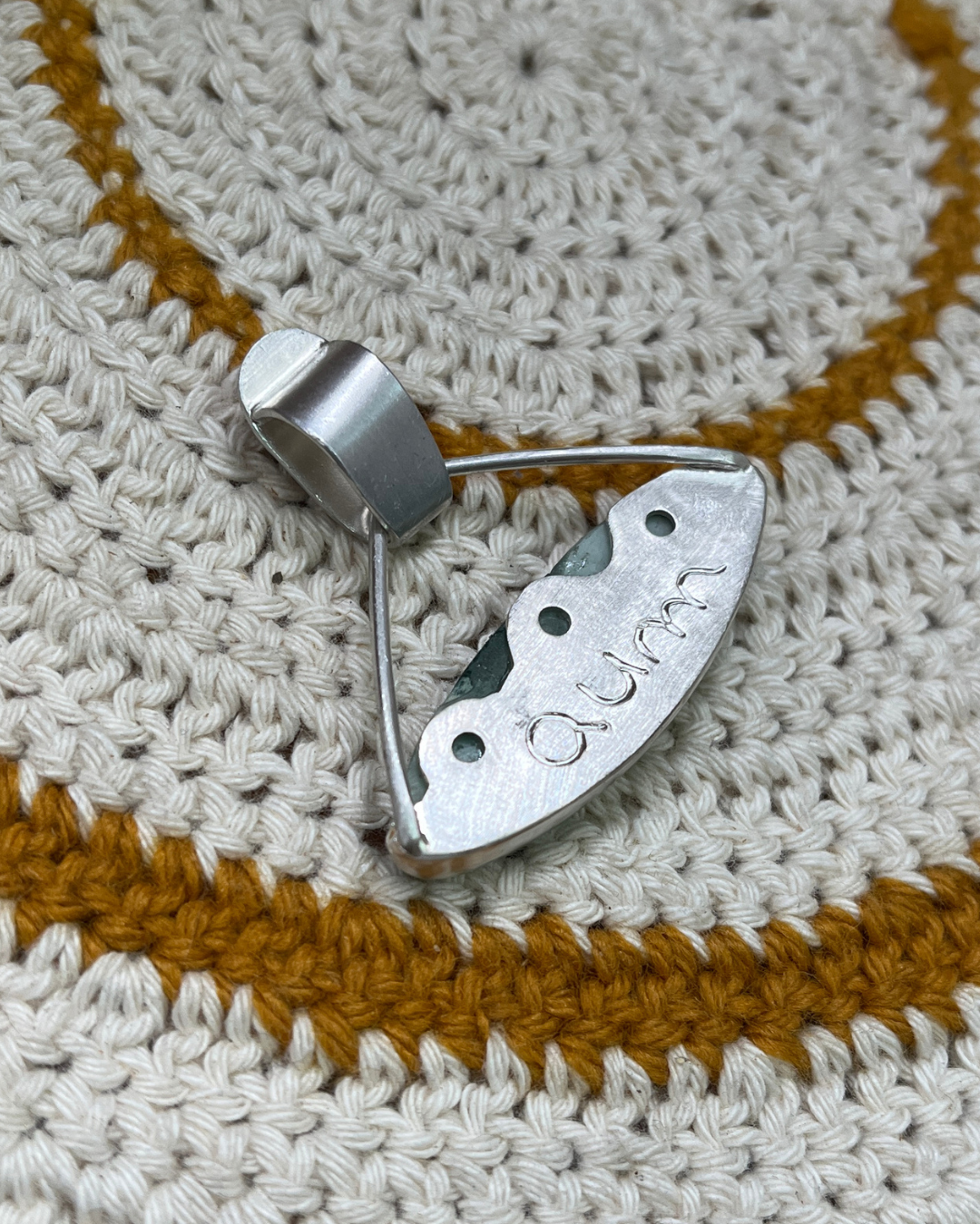 Colgante Saraswati hemimorphita y cuarzo rutilado (2)