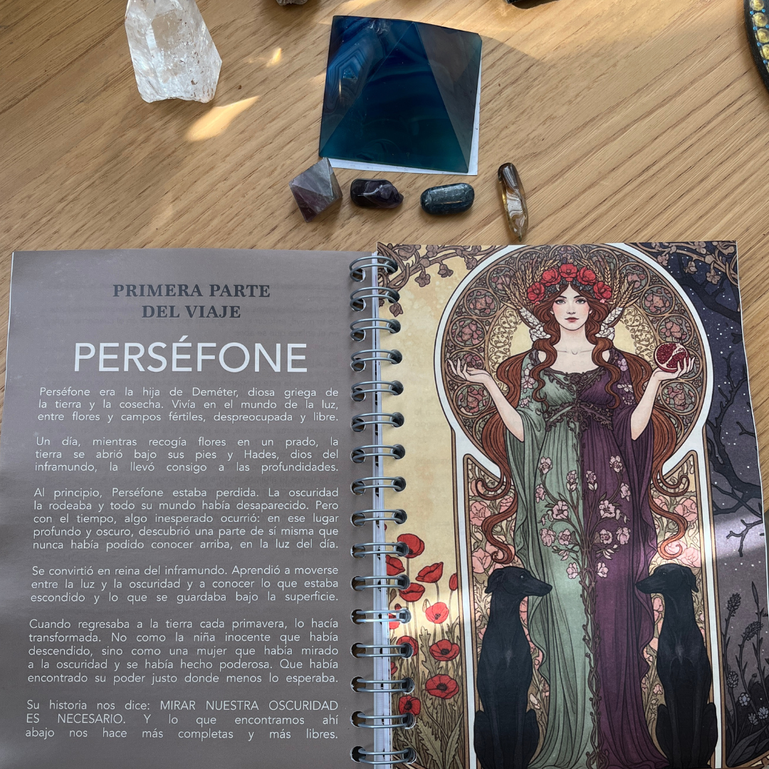 Cuaderno ritual de autoconocimiento 33 días con diosas